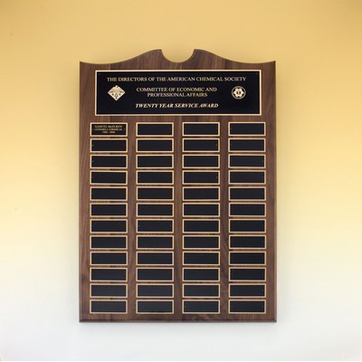 Roster Series Traditional Plaque w/ 12 Extra Large Individual Plates (11"x15")