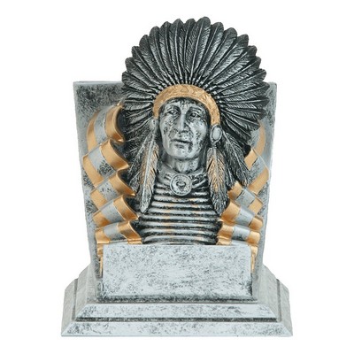 4" Indian Mascot Resin Trophy