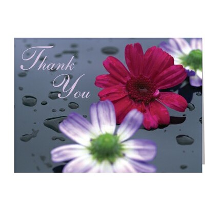 Flowers Thank You Note