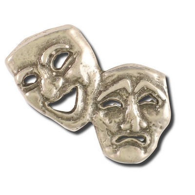 Theater (Comedy / Tragedy) Masks Lapel Pin