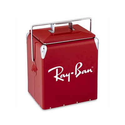 24 Can Retro Metal Cooler