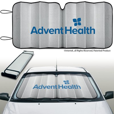 Silver Reflective Eluminator TM Brand Accordion Sunshade