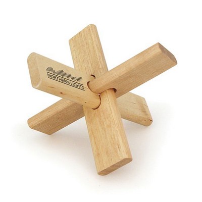 X Shaped Wooden Puzzle