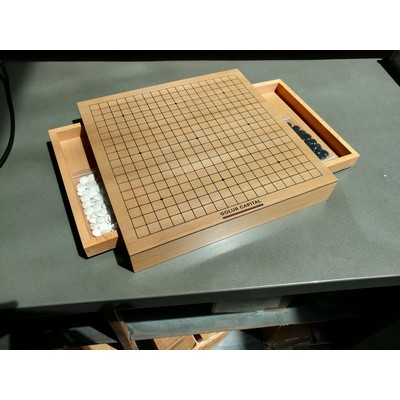 Wood GO Game Set w/ Pull Out Drawers