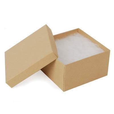 Natural Kraft Krome Jewelry Box (3 1/2" x 3 1/2" x 2")