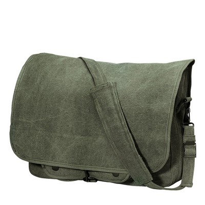 Classic Olive Drab Paratrooper Shoulder Bag