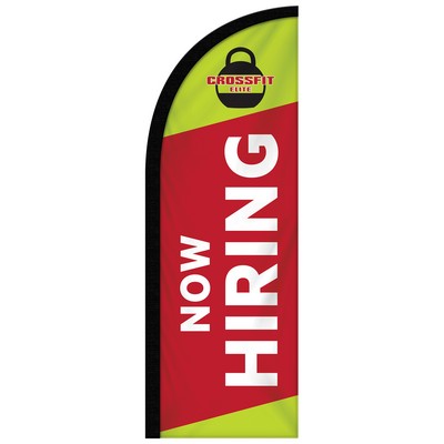 6' Single Reverse Custom Portable Half Drop Banners