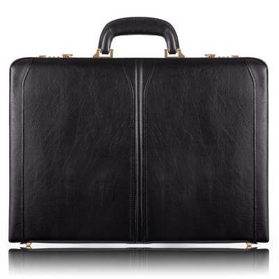 LAWSON | 3.5" Black Leather Attaché | McKleinUSA