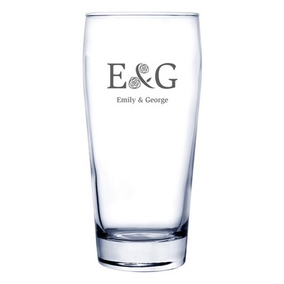 20 Oz. Pilsner Drinking Glass (Deep Etch)