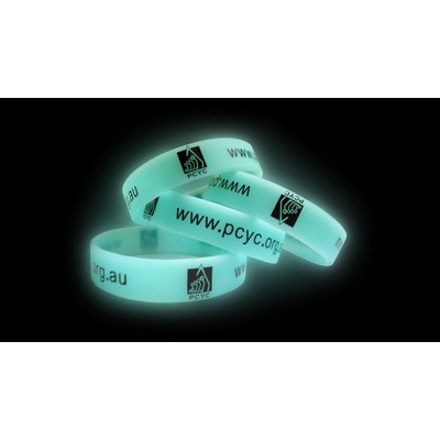 Custom Glow-in-Dark Silicone Wristband