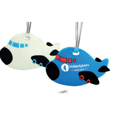 Soft PVC Airplane Luggage Tag