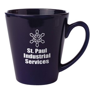 12 Oz. Small D Handle Cafe' Mug (Cobalt Blue)