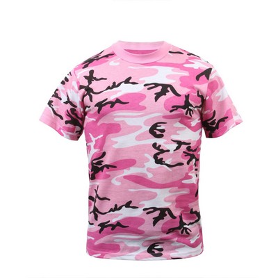 Pink Camouflage Military T-Shirt (3XL)