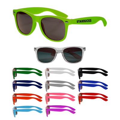 Union Printed - Malibu Sunglasses with UV 400 Protection Lenses - 1-Color Logo