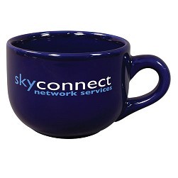 16 Oz. Cobalt Ceramic Latte Mug