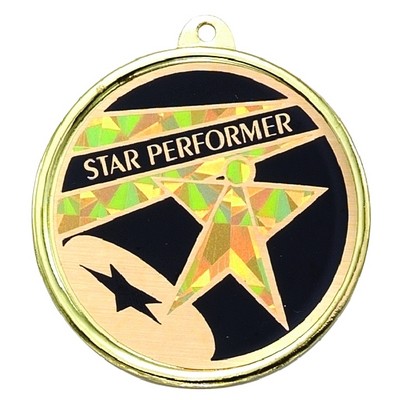 2¼" TM Series Academic Medal w/Star Performer Mylar Insert