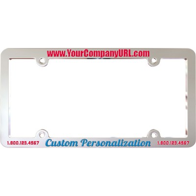 Chrome Plated Plastic License Frames