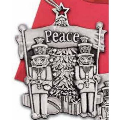 Full Size Stock Design Wooden Soldiers Pewter Ornament