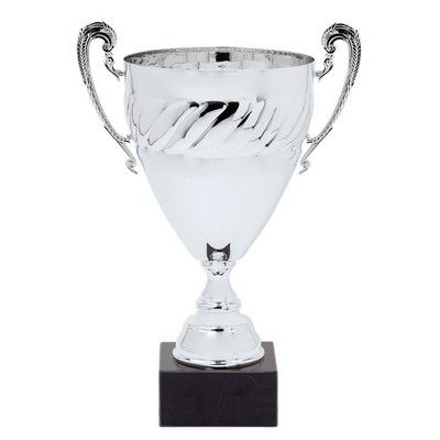 Silver Metal Italian Cup on Marble Base