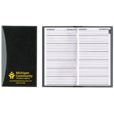 Soft Cover 2 Tone Vinyl Geneva Series Address Book