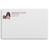 Standard Gum Flap Mailing Envelopes w/1 Standard Ink & Black Ink (10"x13")