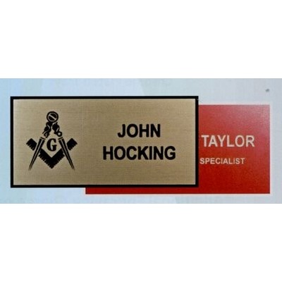 Lasered Plastic Name Badge