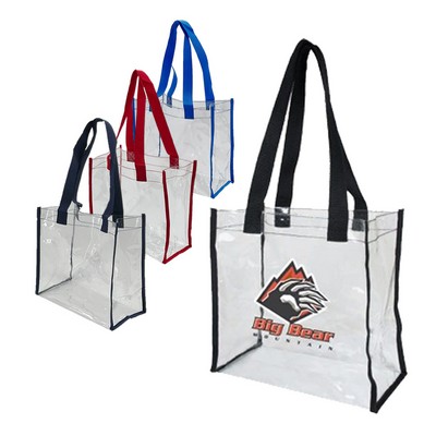 Clear Vinyl Polyester Tote Bag