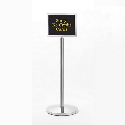 Hostess Sign W/ Polished Chrome Finish Frame