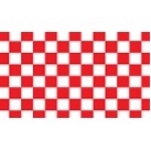 Red Checkered Nylon Franchise Logo Flag