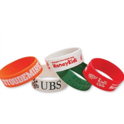 1" Wide Wristbands/Printed 1 color