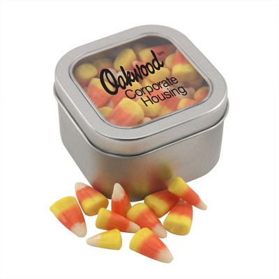 Window Tin w/Candy Corn