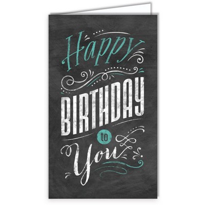 Chalkboard Birthday Card