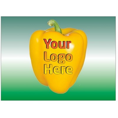 Yellow Bell Pepper Rectangle Photo Badge/Button w/ Bar Pin (2.5"x3.5")