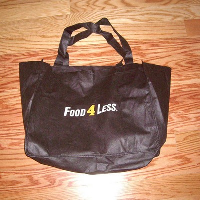 Black 80 GSM Non-Woven Polypropylene Shopping Tote Bag