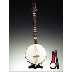 Banjo Music Box 9"H