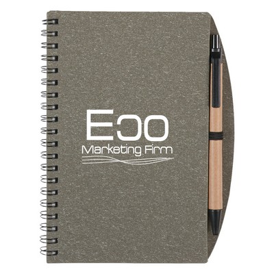 5" X 7" Eco-inspired Spiral Notebook & Pen