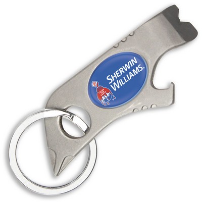 Multi Tool Leverage Bottle Opener Keytag