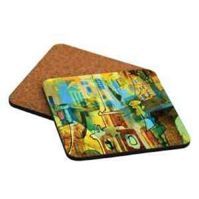 3.75 x 3.75 Full Color Square Coaster