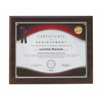 Panel Certificate Holder (10-1/2"x13")