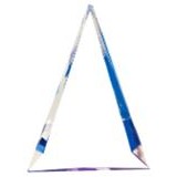 Pinnacle Acrylic Award - Clear/Blue - 9"