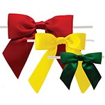 5/8" Pre-Tied Satin Bow w/Wire Twist