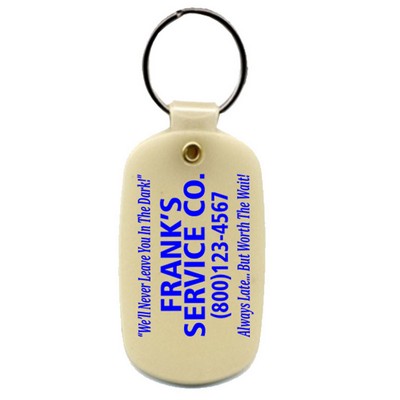 Glowing Oval Key Tag