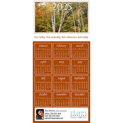 Full Color Z-Fold Calendar Greeting Cards w/Imprinted Envelopes (15"x7")