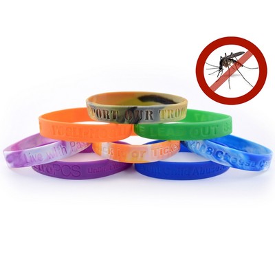 ½" Debossed Mosquito Repellant Wristband