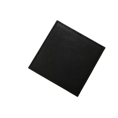 Ashlin® Designer Stratford Midnight Black Tuscany Leather Executive Square Coaster