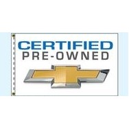 Authorized Dealer Free Flying Drape Flags (Certified Pre-Owned Chevy®) (2.5' x 3.5')