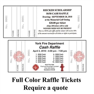 Double Stub Tickets (2 3/4"x7")