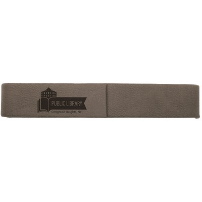 Pen Case - Single - Gray, Leatherette - 6-1/2" x 1"