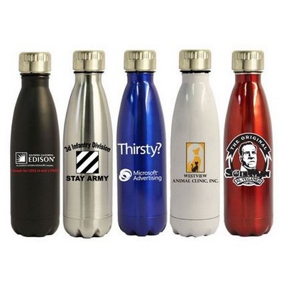 16 Oz. Double Wall Stainless Steel Vacuum Insulated Bottle