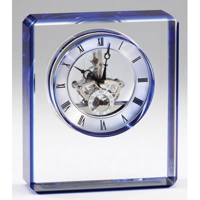 Wonderful Time Crystal Clock Recognition Award - 5'' x 5 3/4''